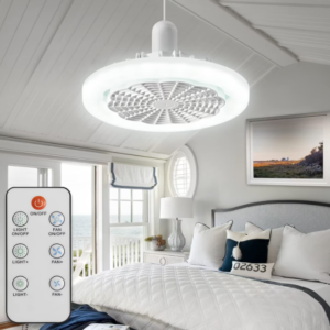 Lampe de ventilateur de plafond à intensité variable avec télécommande