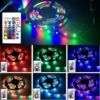 Bande Lumineuse LED RGB Ruban Décoratif 5m + Télécommande - Multicolore