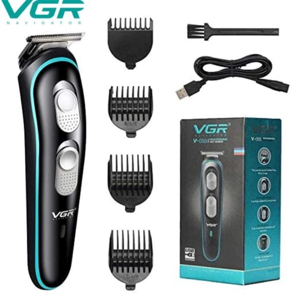 Tondeuse À Cheveux Et Barbe Rechargeable Avec USB Charge VGR V-055 - Noir