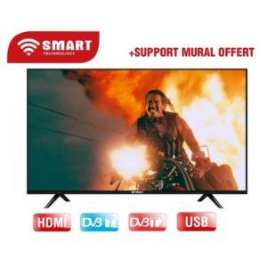 TV LED 43" (Pouces) - HD - Décodeur Intégré -43STT-4311 - Noir - Garantie 3 Mois