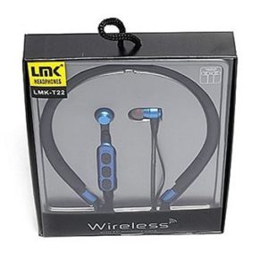 LMK Portable Stéréo Bluetooth Écouteurs Résistant à l'eau - Bleu