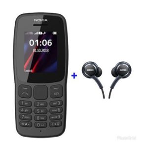 Nokia 106-deux Puces-gris/fonce + écouteur