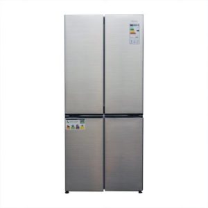 Ilux Réfrigérateur Américain 4 Battants - No Frost - ILFA600 - 500 L - Gris - 6 Mois Garantie