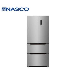 Nasco Refrigerateur Combiné 348 L - SNASF2-66.2-F - Gris - Garantie 12 mois