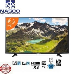 Nasco Tv Led - Analogique/Usb - Hd - 32"-Noir
