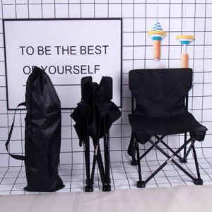 Chaise inclinable en métal de camping/Plage/Maison - Rouge/Noir