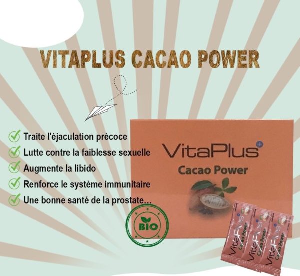 Vitaplus cacao power puissant aphrodisiaque