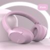 Casque sans fil Bluetooth hi-fi 9D, réduction du bruit, stéréo Surround - Rose