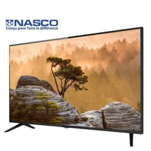 Nasco Slim TV LED 32" - Décodeur Intégré - HD - Régulateur de tension - HDMI - USB - VGA - Noir - Garantie 12 Mois