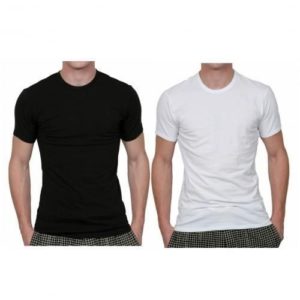 Pack De 2 T-Shirt Vierge - Noir/Blanc