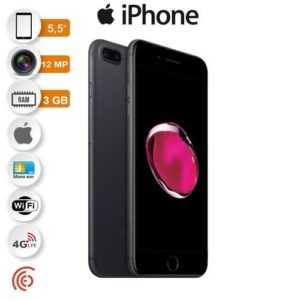 Apple IPhone 7 Plus - 5.5" - 4G - 3/32Go - 12Mpx - Noir - Garantie 3 Mois