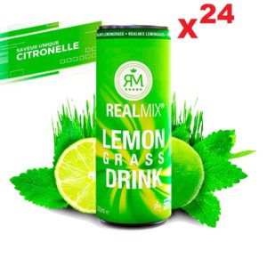 Boisson Naturelle « Lemongrass Drink » La  Citronnelle - 24 Canettes