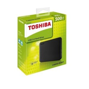 Toshiba Disque Dur Externe Canvio 500 Go - USB 3.0 - Noir -