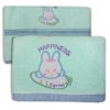 Kit de 2 serviettes pour bébé – Vert