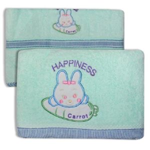 Kit de 2 serviettes pour bébé – Vert